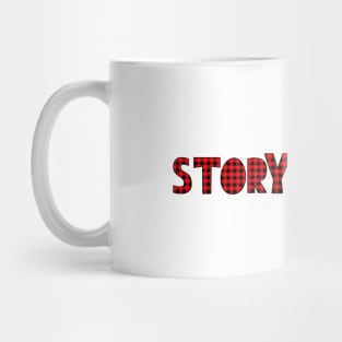 Storyteller Red and Black Check Mug